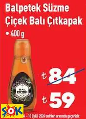 BALPETEK SÜZME ÇİÇEK BALI ÇITKAPAK 400 G
